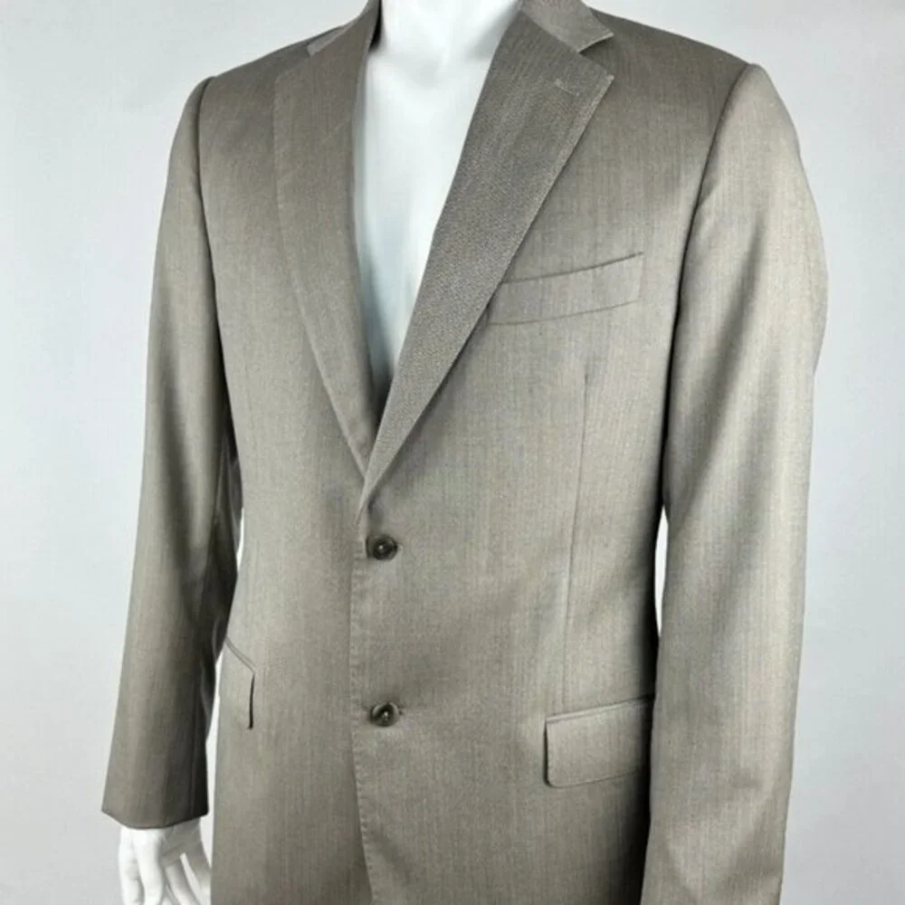 J Hilburn Guabello Wool Custom Sport Coat 2pc Blazer Pants Suit Mens 42 EUC $898
